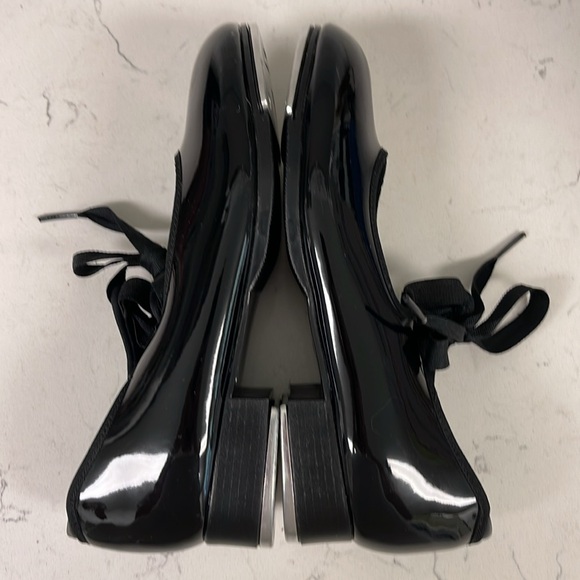 CAPEZIO Jr. Tyette Tap Shoe for Beginners Size 7 1/2 Black Worn 1-2 Times - Picture 9 of 16